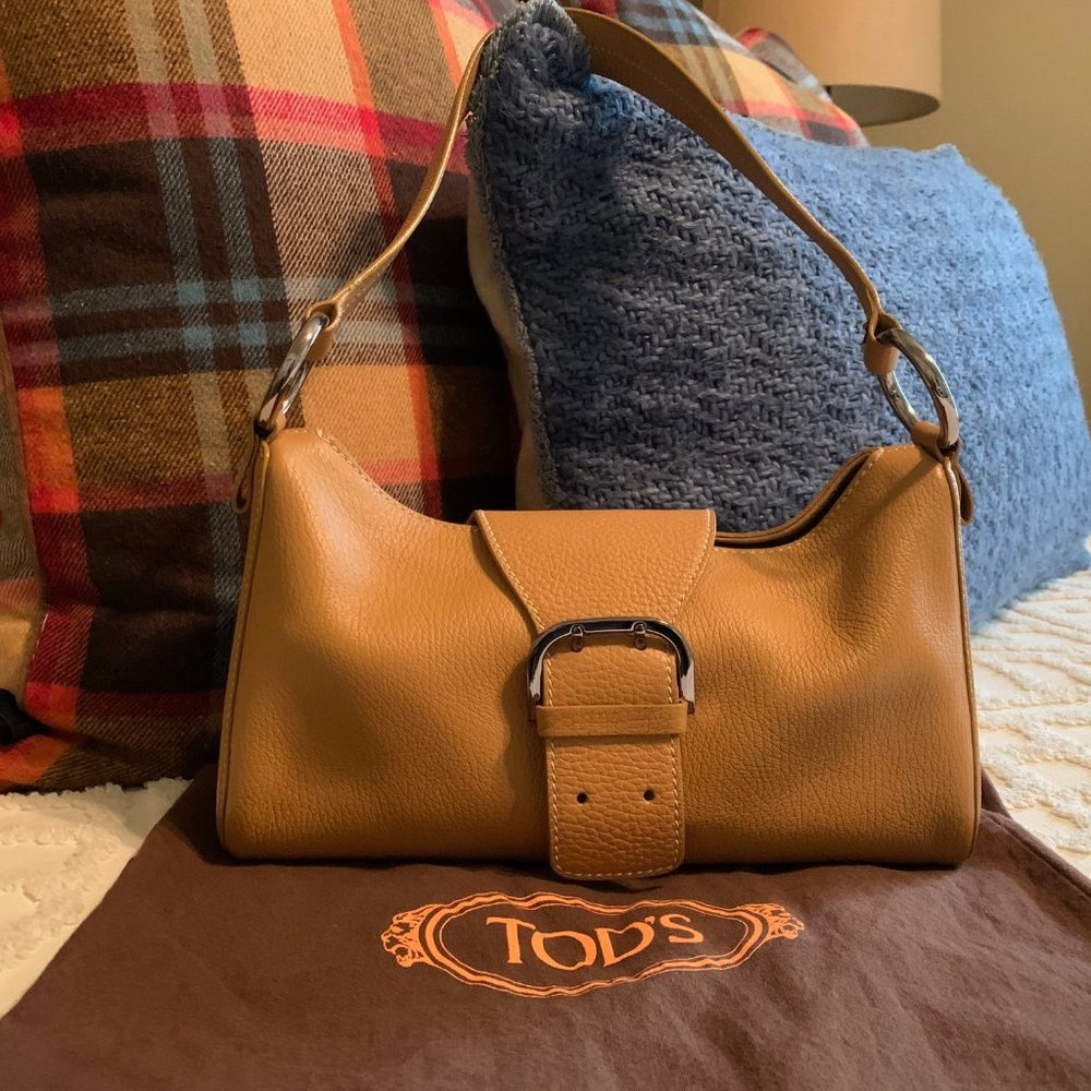 Tod's Pouchette Bag in Camel